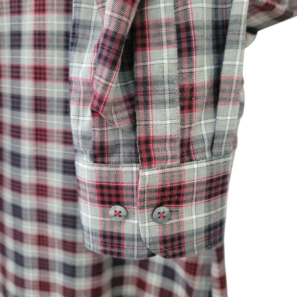 Haupt Fashion Fit Plaid Button Down Shirt Mens Size M Long Sleeve Casual Cotton - Picture 6 of 7